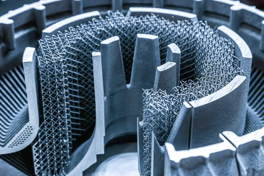 Industrial metal 3D printed component