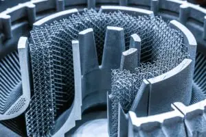 Industrial metal 3D printed component