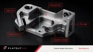 Complex precision-machined metal component